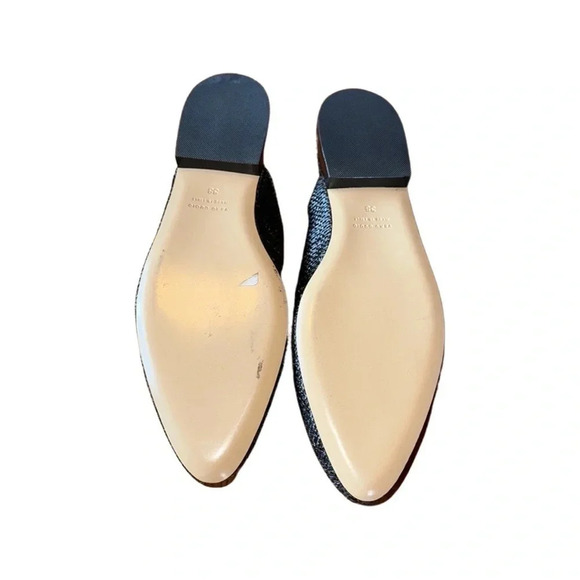 CB C. Orrico Woven Design Mules Flats Black Size 38 - Picture 4 of 6